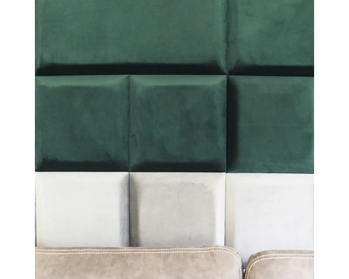 Čalouněné stěnové panely čtvercového tvaru