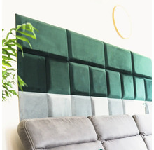 Čalouněný nástěnný Soft panel Riwiera 38 suchý zip 30x30 cm zelený-thumb-3
