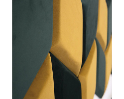 Látkový stěnový panel s geometrickým vzorem