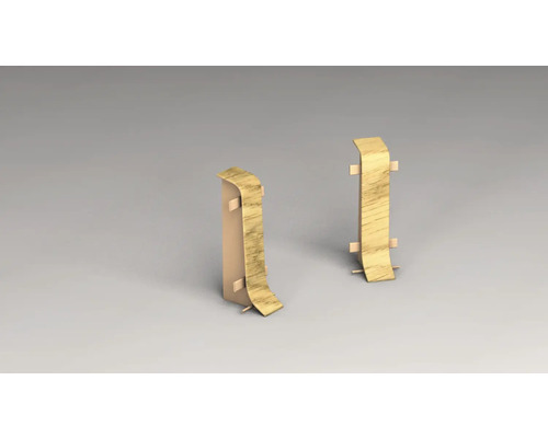 Dvě dřevěné podlahové lišty