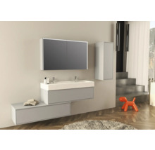 Koupelnová skříňka vysoká Jungborn NOVE šedá 35 x 100 x 35 cm 55791