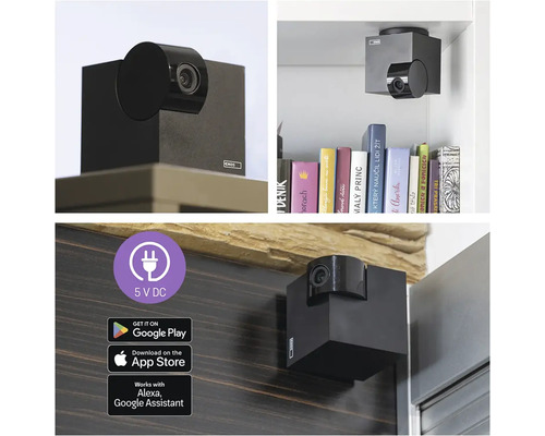 Vnitřní monitorovací kamera namontovaná na různých místech