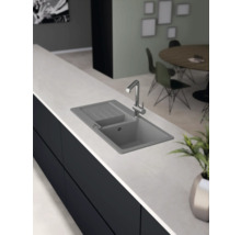 Granitový dřez CENTA Merga 60 435 x 860 mm šedá MERGA 60 LG