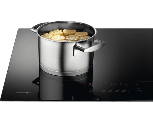 Indukční varná deska s hrncem a obsahem