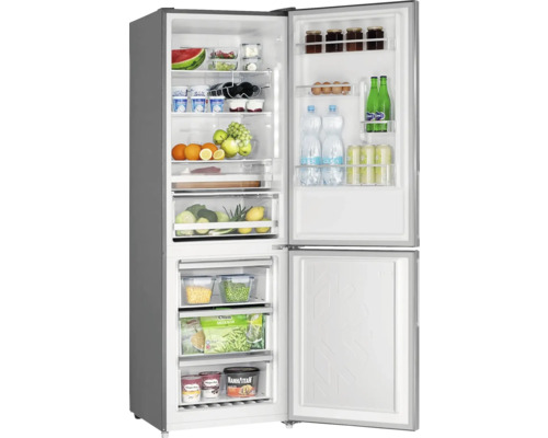 Otevřená chladnička s potravinami