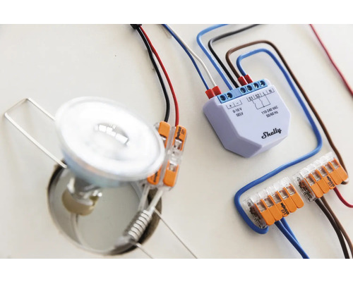 Instalace lampy s relé Shelly Smart Home a svorkami Wago