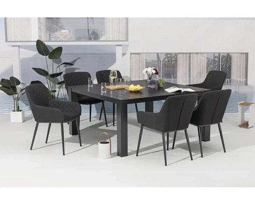 Jídelní set se šesti židlemi pro venkovní použití