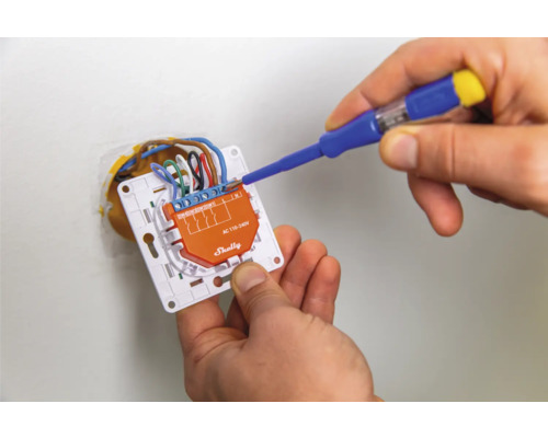 Instalace zařízení Shelly Smart Home pomocí šroubováku