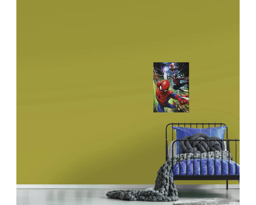 Nástěnná malba s motivem Spider-Mana v dětském pokoji