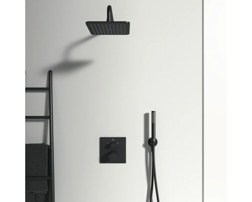 Sprchový systém s hlavovou sprchou, ruční sprchou a termostatickou baterií