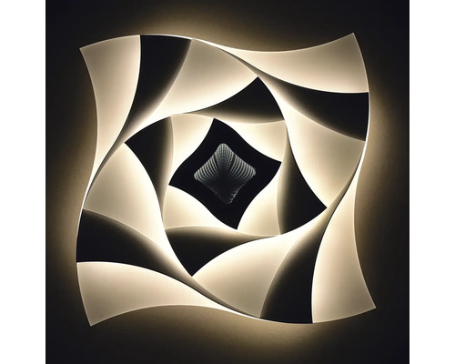 Čtvercové LED nástěnné svítidlo se speciálním světelným efektem