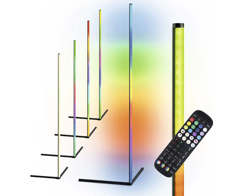 Několik LED stojacích lamp s dálkovým ovládáním