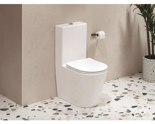 Volně stojící keramické WC s nádržkou v koupelně