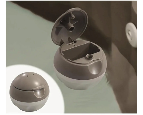 Kulatý popelník s víkem pro venkovní použití