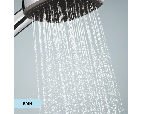 Sprchová hlavice s proudem vody