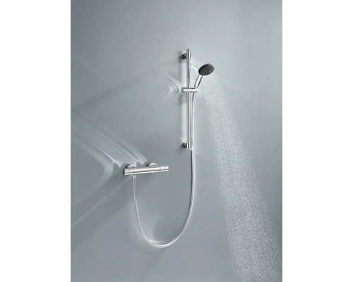 Sprchová souprava s ruční sprchou, sprchovou tyčí a termostatem