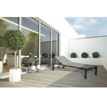Zahradní lehátko textilní s hliníkovou konstrukcí GARDEN PLACE Eve 190 x 70 x 35 cm