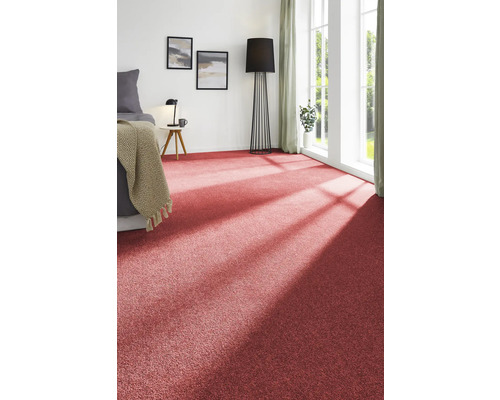 Ložnice s kobercem, postelí, stojací lampou a okny.