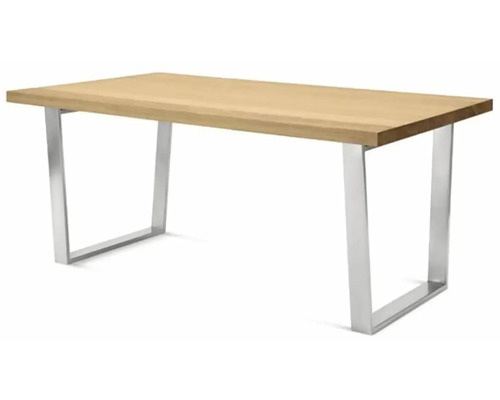 Stůl s deskou a kovovým rámem