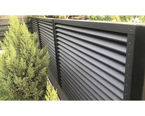 Plot s lamelovou strukturou a zelená rostlina