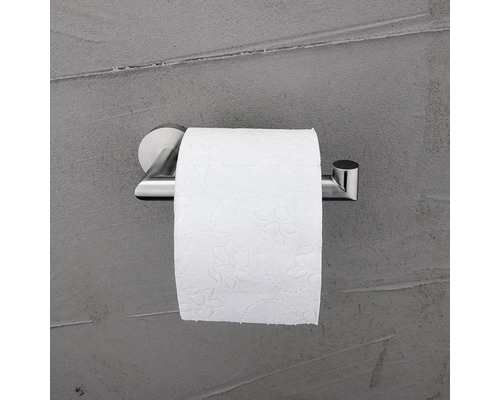 Kovový držák toaletního papíru s rolí papíru