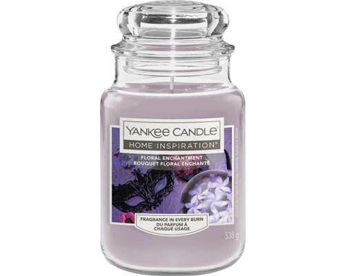 Yankee Candle Home Inspiration vonná svíčka s květinovou vůní ve sklenici s víčkem
