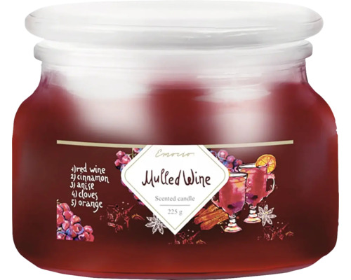 Vonná svíčka ve skle s víčkem 10 x 7,9 cm Emocio Mulled Wine 225 g