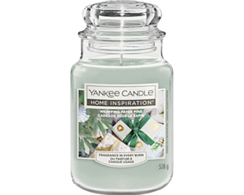 Yankee Candle vánoční vonná svíčka ve skle Wrapping Paper Pine 1 ks Vonná svíčka Yankee Candle Home Inspiration ve sklenici