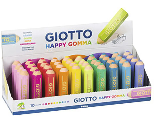 Giotto Happy Gomma gumy v různých barvách v balení