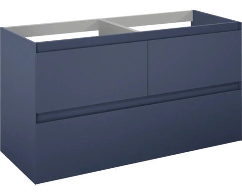 Skříňka pod umyvadlo Jungborn DECEM navy modrá 120 x 63,5 x 45,8 cm 169028 Skříňka pod umyvadlo se dvěma zásuvkami