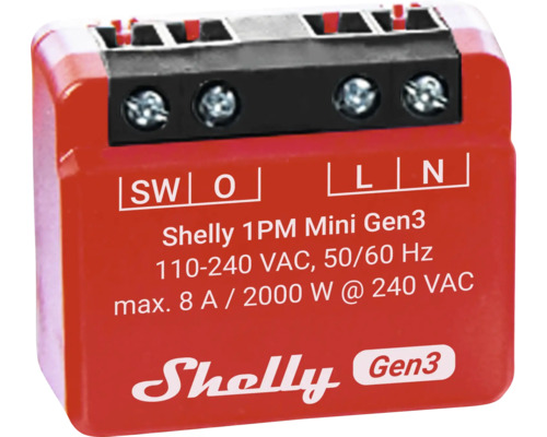Relé pro automatizaci domácnosti Shelly 1PM Mini Gen3