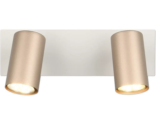 Dvě stropní bodovky na montážní desce