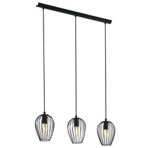 Závěsné svítidlo se třemi stínidly ve tvaru kapky