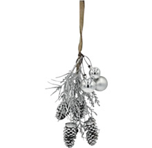 Vánoční dekorace s šiškami a koulemi