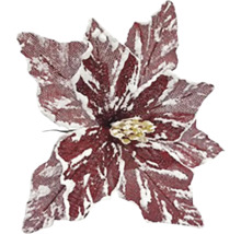 Dekorativní květ vánoční hvězdy s třpytkami