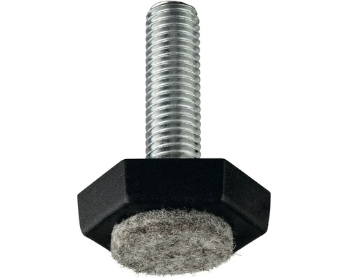 Nábytkový kluzák se závitem a plstěnou kluznou plochou