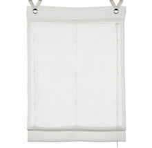 Bílá skládaná roleta se zavěšením k dekoraci oken