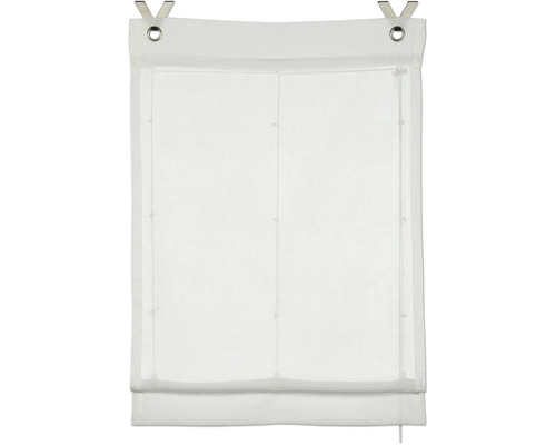 Bílá skládaná roleta se zavěšením k dekoraci oken