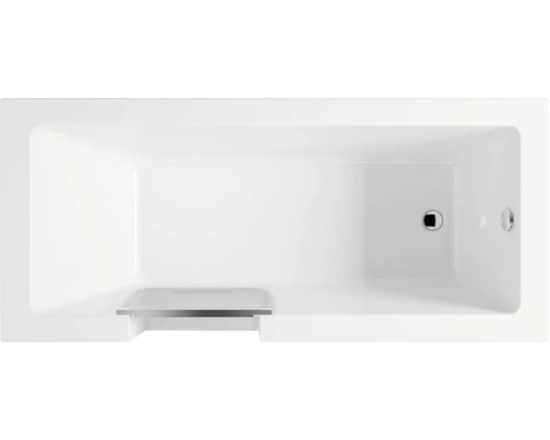 Obdélníková vana shora s odtokem a přepadem