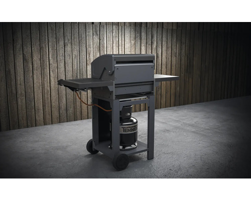 Plynový gril s odkládacími plochami a plynovou lahví