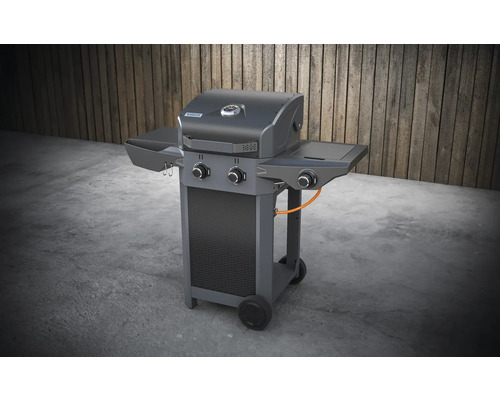 Plynový gril s odkládacími plochami a kolečky