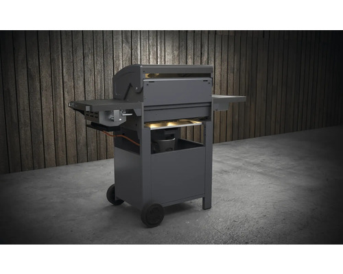 Plynový gril s odkládacími plochami a kolečky