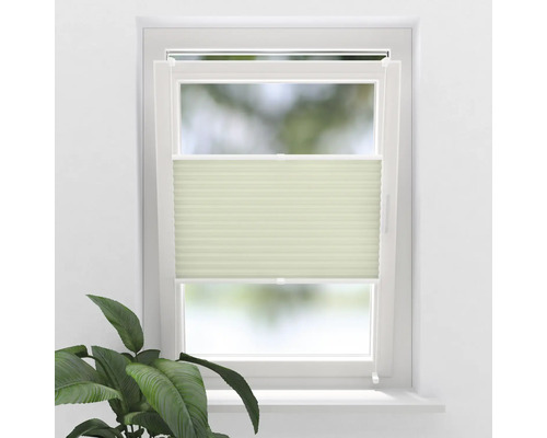 Okno s plisovanou roletou pro regulaci světla