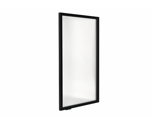 Skleněné skříňové dveře KITCHEN FRONTS 397 x 21 x 701 mm černá matný černá matný Sprchová stěna s rámem a rýhovaným sklem