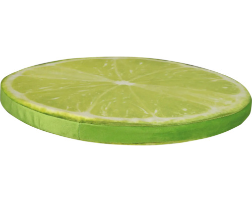 Dekorační polštář ve tvaru plátku limetky