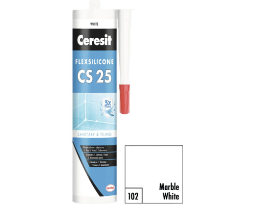 Ceresit Flexsilicone CS 25 sanitární a obkladový tmel kartuše