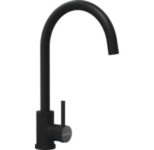 Černá kuchyňská baterie s vysokým výtokem od společnosti Schock