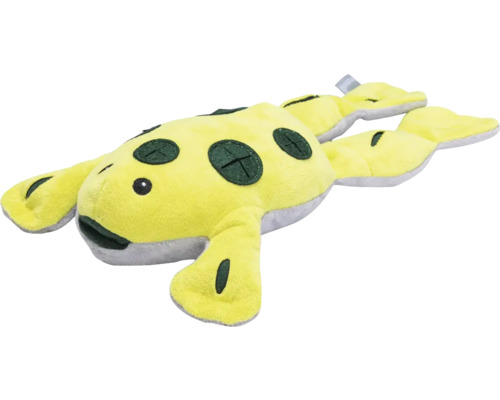 Žlutá plyšová hračka Axolotl s tmavými akcenty