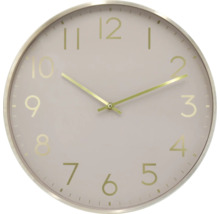 Kulaté nástěnné hodiny s ciferníkem a ručičkami