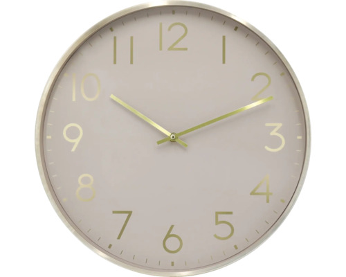 Kulaté nástěnné hodiny s ciferníkem a ručičkami